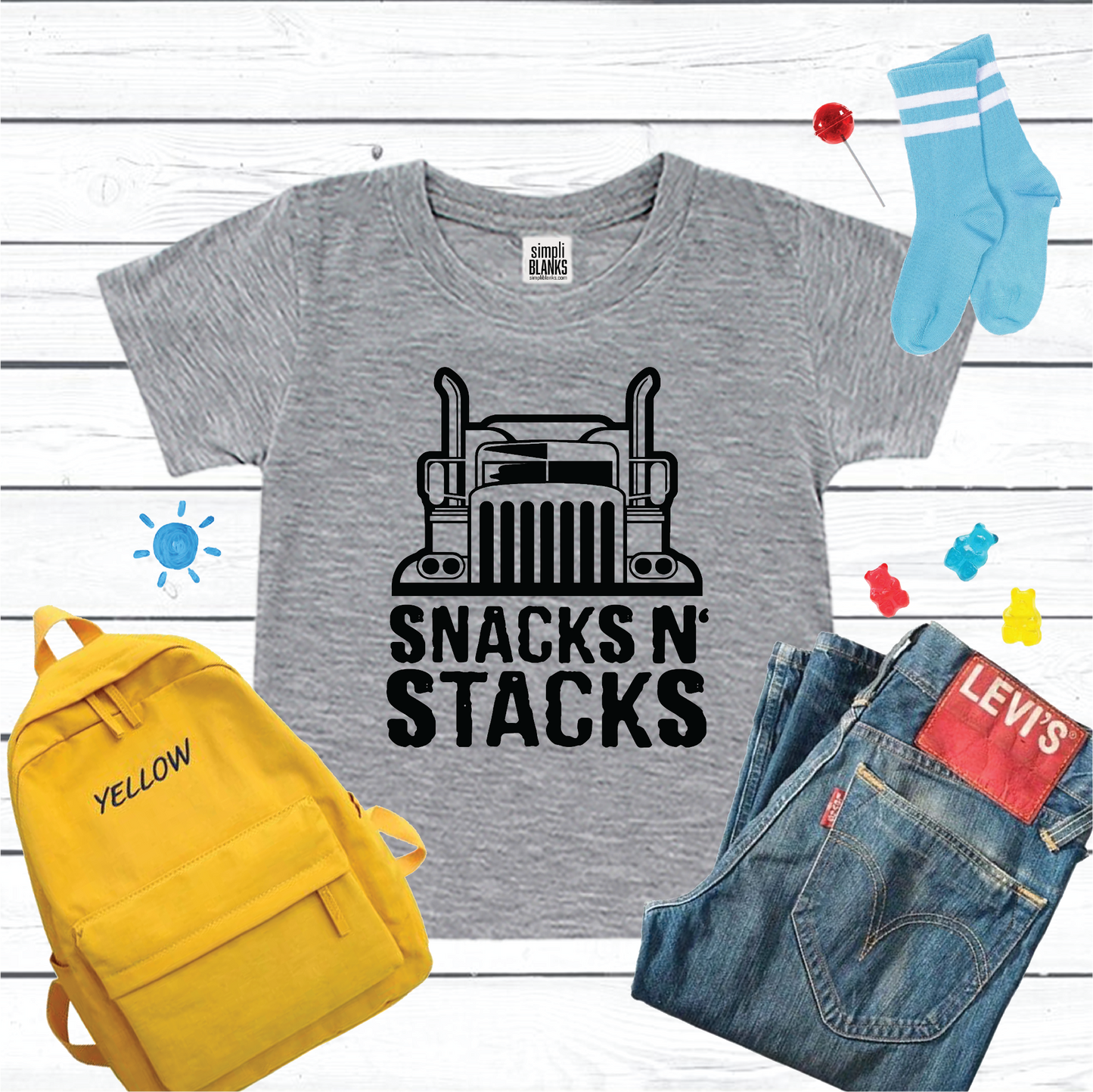 Snacks N' Stacks Tee